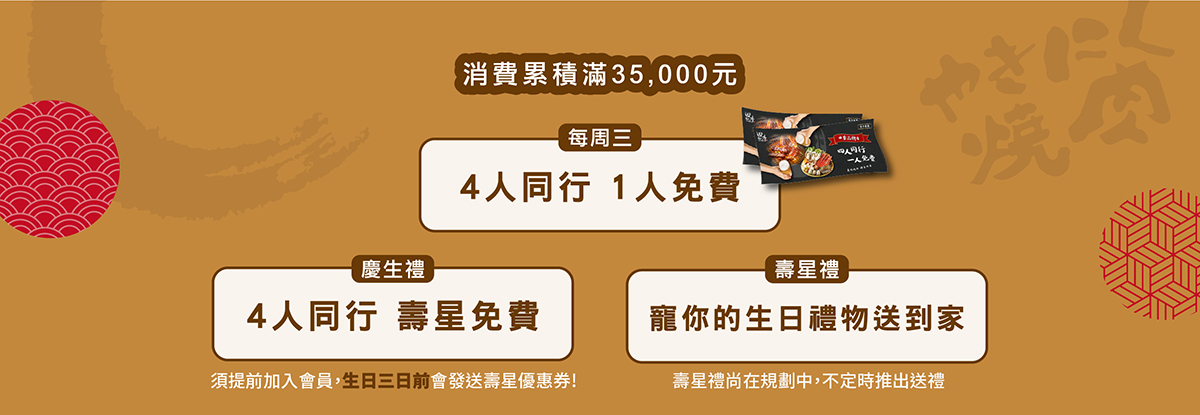 會員優惠金卡 會員優惠金卡